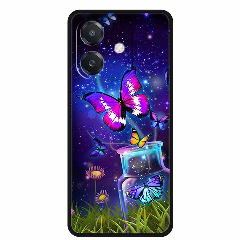 For OPPO A20 Case A 20 Phone Cover Lion Wolf Black Silicone Soft Back Cover Case For OPPO A40 A40m A60 5G Case A 40 A 60 Coque