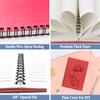 Red Spiral Notebooks A5 Lined Journals Kraft Cover Spiral Bound Notebook for Office Meeting