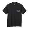 Y-3 Футболка с короткими рукавами и логотипом, черные топы унисекс JE9282