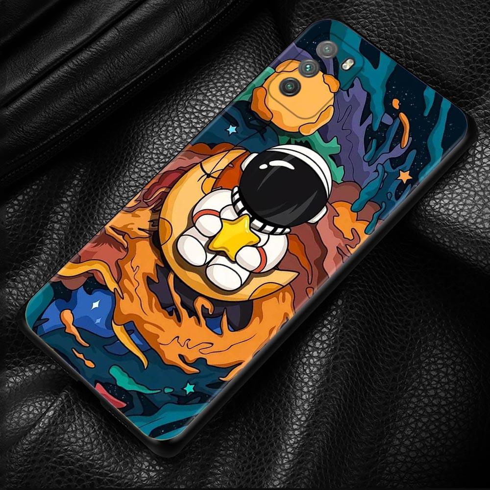 Милый чехол с астронавтом со звездой и планетой для Xiaomi POCO X3 M3 Pro X3 NFC X3 F3 GT F1, чехол для Mi Civi 11T 10T Pro 9T 11 Note 10 Lite