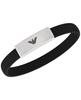Emporio Armani Stainless Steel and Silicone ID Bracelet One Stainless Steel No Men's (Model EGS2996040), Size, Silicone, Gemstones.