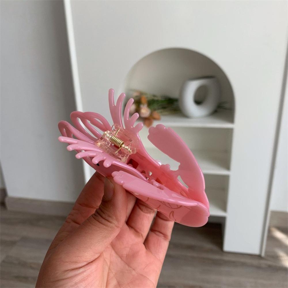 Ацетатный краб для волос с креветкой, дизайн «груша» со стразами, крабы-лобстеры для волос, зажим для захвата волос, для девочек