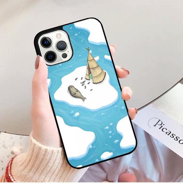 Чехол для телефона с детенышами тюленей Задняя крышка для iPhone 17 Air 16 15 14 13 11 12 Pro Max Plus Чехол