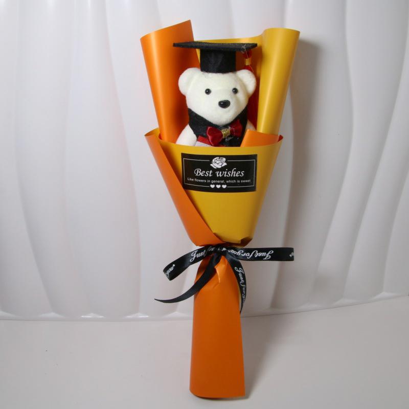 1/2 шт. Букет Доктор Медведь Одиночный Выпускной Кукольный Букет Выпускной Сезон Медвежонок Цветок Мультфильм 35 СМ