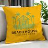 Indie Beach House Cushion Cover Cushion Cover Set 4Pcs 50X50 45X45 40X40 Pillowcase Decorative Sofa Home Decor