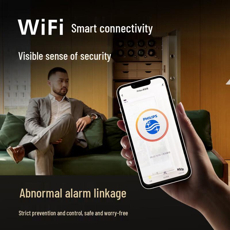 Philips Valis 55CM Smart Home & Office Safe with Palm Vein Technology