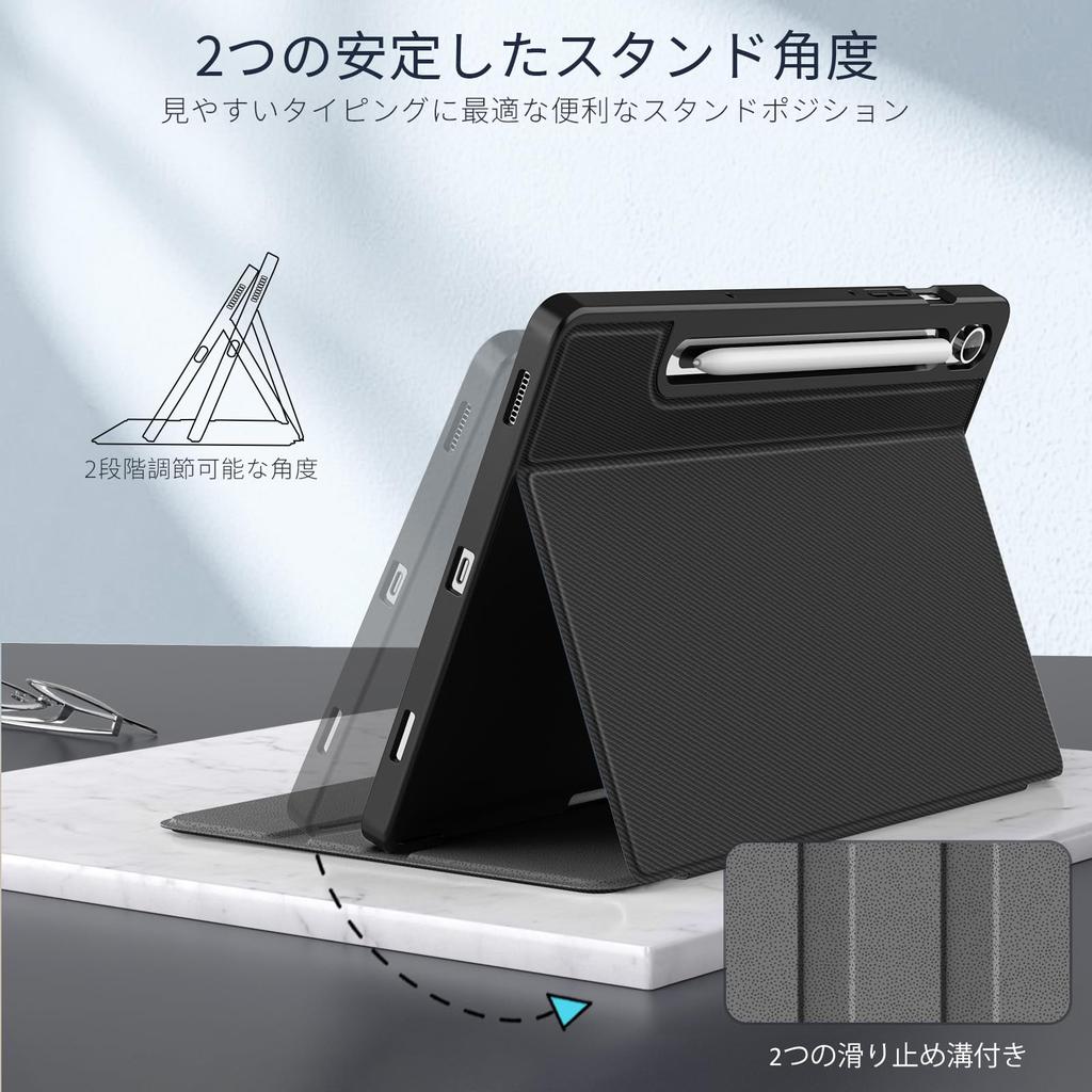 MoKo Galaxy Tab S10 FE S10 Lite Совместим с Galaxy Tab S9 S9 FE Защитный чехол для Samsung Galaxy Tab S10 Смарт-чехол с тонкой передней частью из мягкого ТПУ