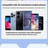 K04 Phone Selfie Beauty Fill Light Makeup Mirror Magnetic Design 360-Degree Rotating Foldable Portable Three-Color Temperature