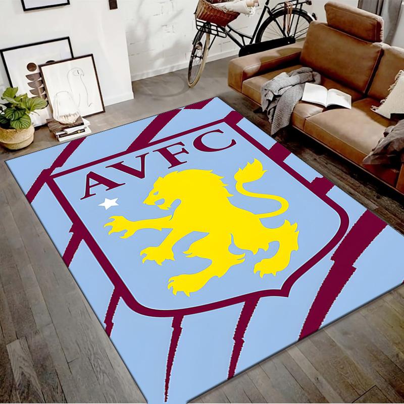 Aston Villa Printed Area Rug Carpet for Bedroom Living Room Home Decor Rugs Mat Non Slip Mat Rug for Bedside