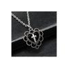 Gothic Punk Y2k Crusaded Patterned Heart Necklace