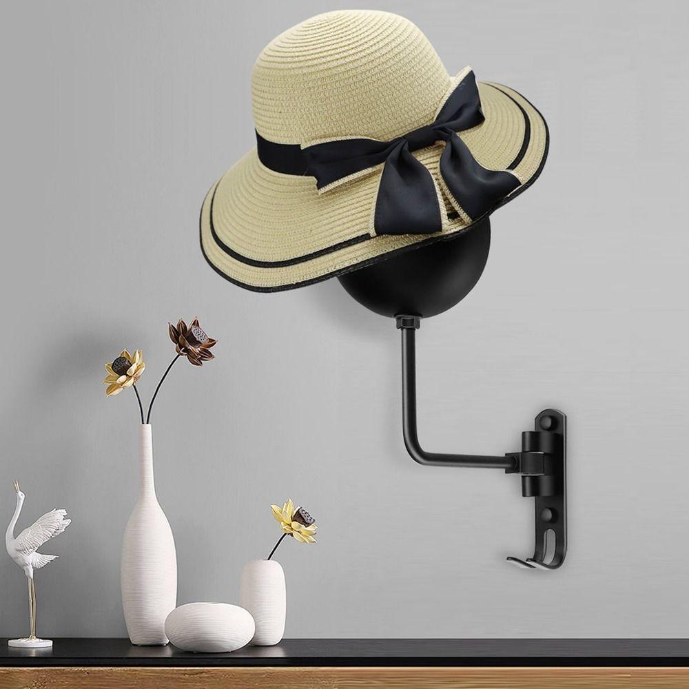 Wall Mounted 180° Rotation Helmet Hanger Space Saving Helmet Holder Helmet Hanger Bag