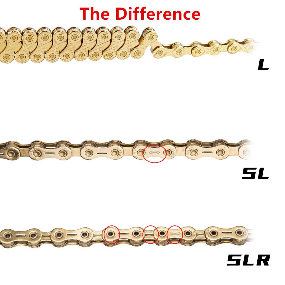 1pc Bicycle 11 Speed SLR Chain Gold Full Hollow 116 Links For Mountain Road Bike