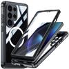 Samsung S25 Rugged Case: 360° Full-Coverage, 9H Glass, Shockproof, Anti-Scratch, Magnetic Charging
