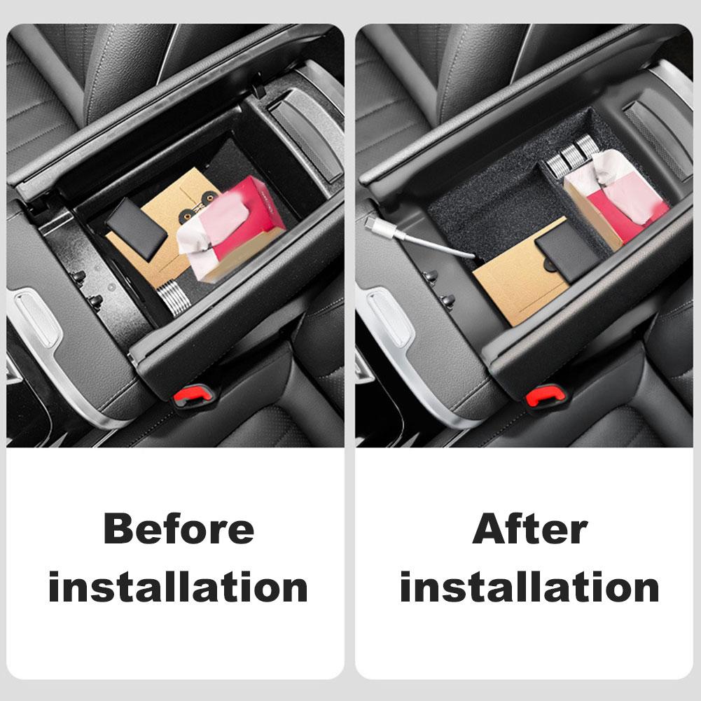 Car Accessories Center Control Armrest Box Storage Debris Tray For Benz EQE Sedan/EQE-SUV/EQS Accesorios Para Auto Tools