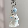 Мультяшный флокированный брелок-подвеска в виде собаки-копилки для женщин, девочек, милая подвеска для сумки, кавайная цепочка для мобильного телефона, подарки