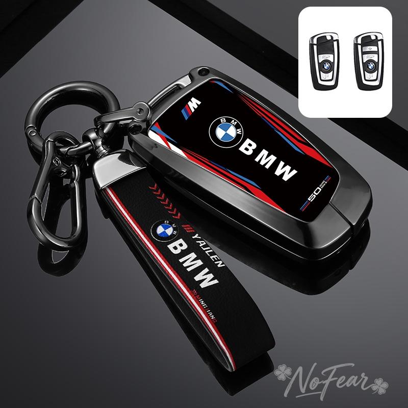 BBJN7 Alloy Car Remote Key Case Cover Protector For Bmw F20 F30 G20 F31 F34 F10 G30 F11 X3 F25 X4 I3 M3 M4 1 3 5 Series Car stickers