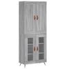 Highboard Gray Sonoma 69.5 x 34 x 180 cm Particleboard