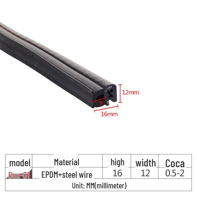 Уплотнительная лента из EPDM-резины для шкафов - Пылезащитная, водонепроницаемая, противоударная лента для механических электрических коробок