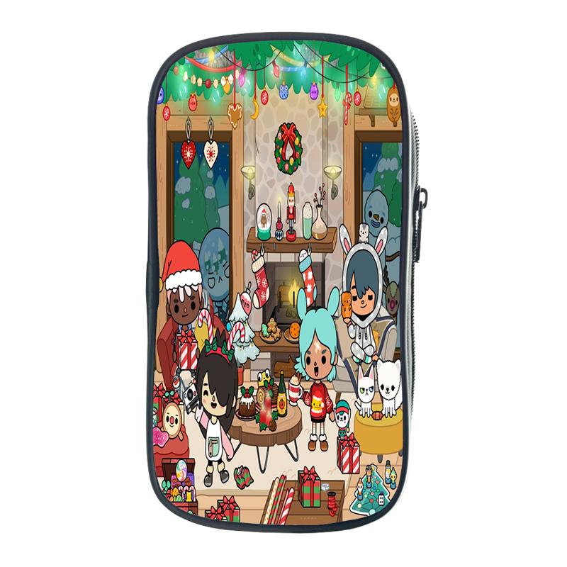 Toca Life World Пенал Подарок Детям Мальчикам Студентам Пенал Для Хранения Ручки Сумка Школьные Принадлежности Коробка Канцелярских Принадлежностей