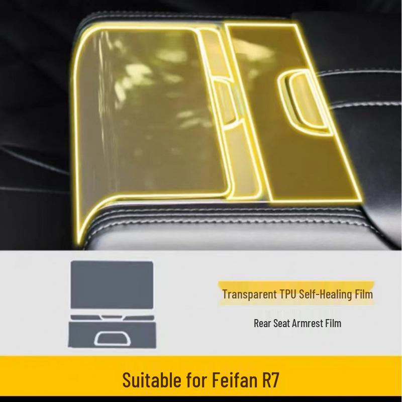 Защитный комплект для салона Feifan R7 2022-2024: Пленки для приборной панели, экрана навигации и центральной консоли