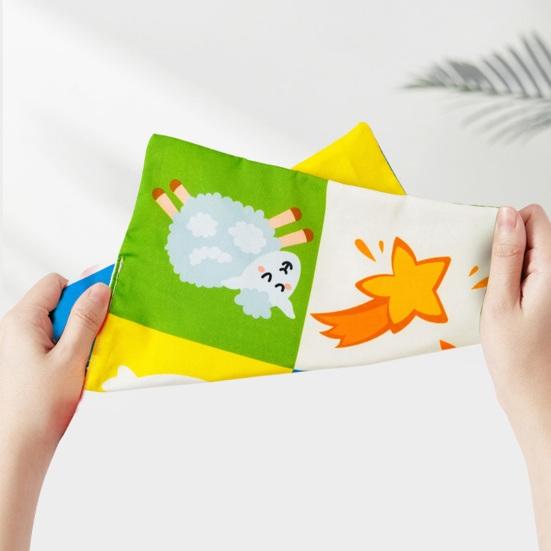 Красочная коробка для салфеток, детские сенсорные игрушки, мультяшная коробка с животными, мягкая коробка для салфеток с мятой бумагой