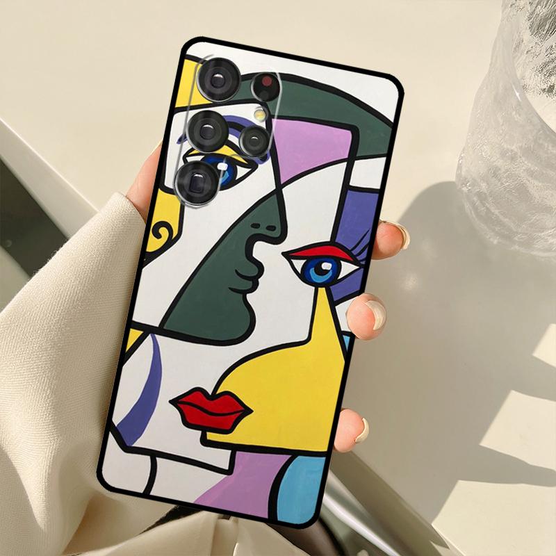 Abstract Portrait Art Painting Case For Samsung Galaxy S25 Ultra S21 S22 S23 S24 Ultra S9 S10 Plus S20 FE S24 FE Back Cover