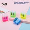 Double Hole Pencil Sharpener with Storage Box Premium Blade Home Office Kids Pencil Sharpener Stationery Supplies