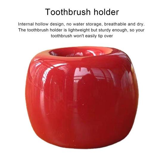 Держатель для зубных щеток, мини-керамическая подставка для зубных щеток, полый дизайн, универсальный держатель для ручек для домашней ванной комнаты
