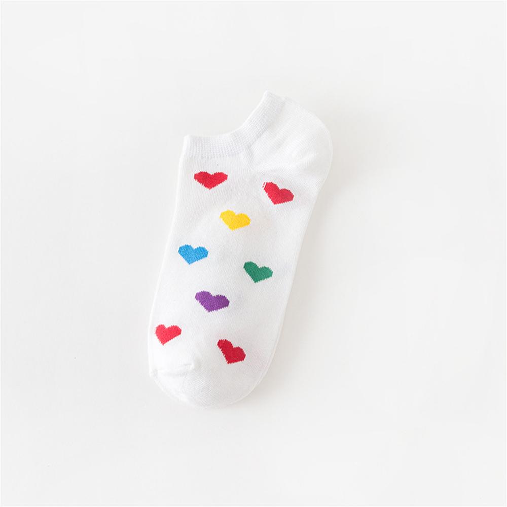 INS Смешные мультяшные носки с яйцами Милые девчачьи Счастливые животные Фрукты Еда Короткие носки Омлет Клубника Ананас Радужные полоски