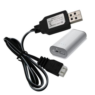 USB-кабель для зарядки 7,4 В с трехконтактным портом расширения для литиевого аккумулятора, шнур для зарядки
