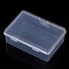 Small Semi-Transparent Plastic Cards Cases Folder Matte Flip-Top Jewelry Box Accessories Storage Organize Packaging Boxes