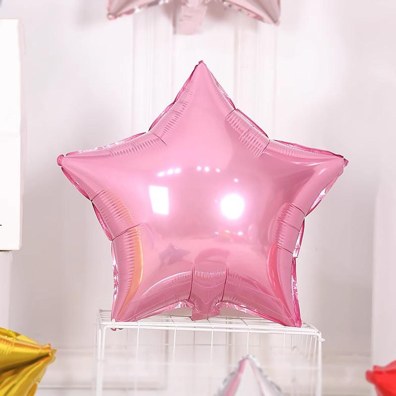 Monochrome Pentagram Aluminum Film Balloon Solid Color Shopping Mall Hotel Ktv Bar Store Scene Decoration