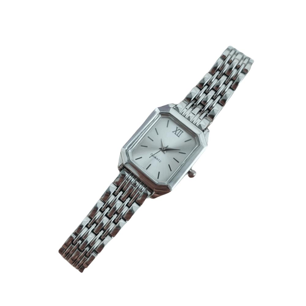 Square Dial Rhinestone Quartz Watch Slim Strap Rhinestone Watch Women Quartz Watch Casual Wear
