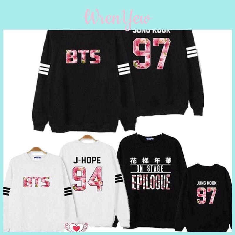 Bts в Kpop Bloom Jumper Худи Свитшот Худи Пуловер Костюмы