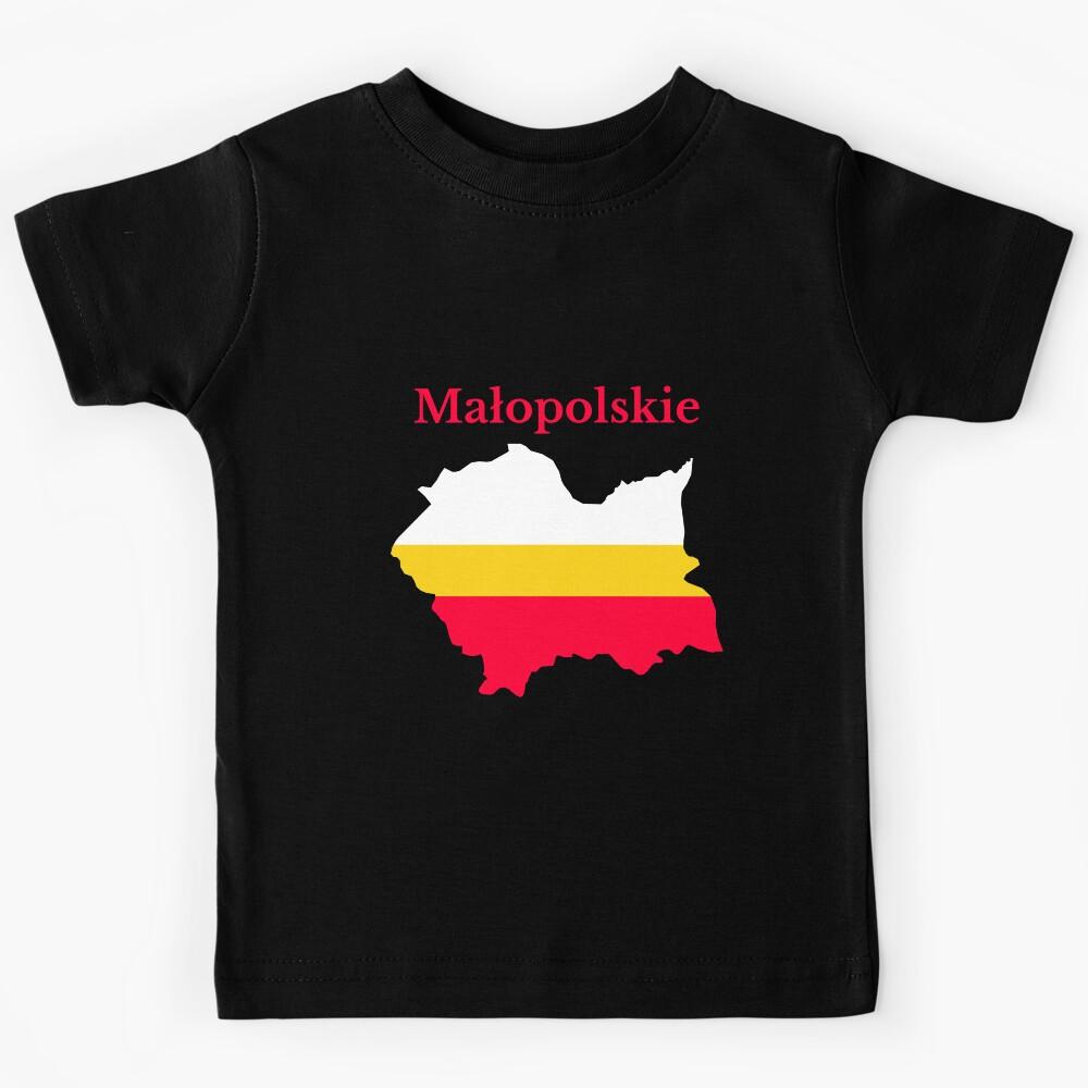 Lesser Poland Voivodeship Map Design, Poland Kids T-Shirt