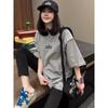 White Short-Sleeve Mid-Length T-Shirt for Women, Summer 2025 New Style, Oversized Loose Fit, Versatile Half-Sleeve Design That Covers the Hips