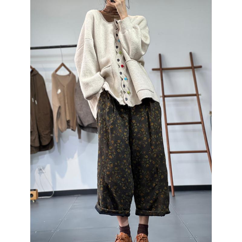 DIMANAF Зима Плюс Размер Осень Женщины Твердые Пуговицы Свитера Куртка Вязание Мода Оверсайз Повседневный Стиль Свободный Кардиган Свитер