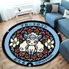Pokemon Classic Character Collection Print Round Carpet Bedroom Living Room Mat Sofa Home Room Decor Rug Gift for Family Friends