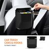 Waterproof Car Trash Can Keep Clean Tidy Sturdy Long Lifespan Wear-resistant Vehicle Trash Can for Model3/y