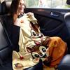 1pc Seasonal Home Decorative Blanket, Universal Throw for All Seasons, Cute Squirrel Design, for Decorating Your Own Sofa and Living Room, S