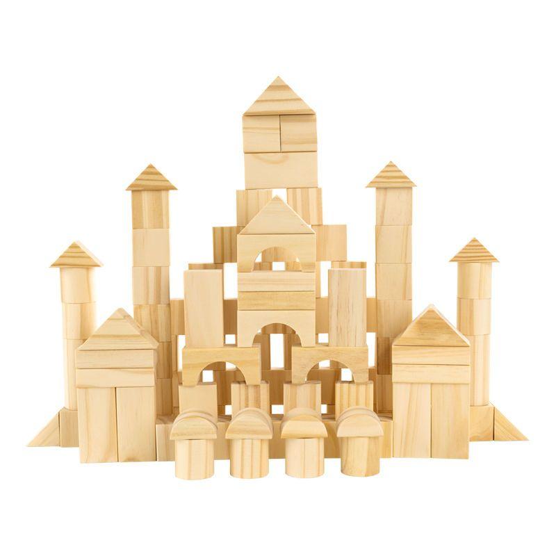 Original Wooden Baby Building Blocks Assembled Educational Toys3Boys and Girls Wood Solid Wood Baby6Kindergarten