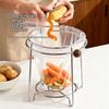 Stainless Steel Trash Bag Holder With External Pressure Ring Easy Bag Installation For Kitchen Home Waste Disposal