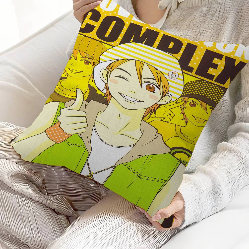 Аниме L-Lovely Complex Декоративная Подушка для Комнаты Эстетика Наволочка Домашний Декор Спальня Диван Кровать Диван Подушка Чехол 45x45