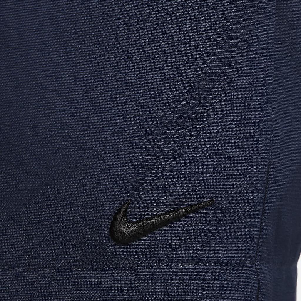Nike Коллекция спортивной одежды Однотонные шорты с высокой посадкой и карманами Повседневные женские шорты Обсидиан FN2168-451
