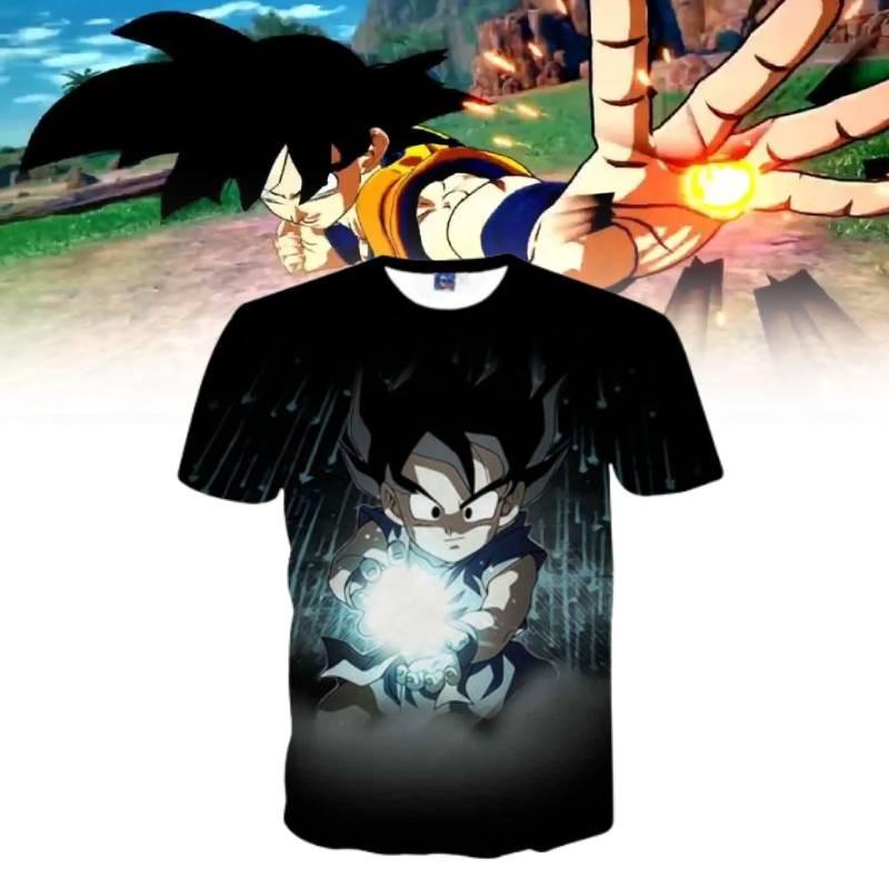 Модная мужская футболка из серии Аниме Dragon Ball с уникальной 3D-цифровой печатью для повседневной носки