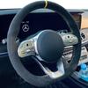 Черная замшевая плетеная оплетка на руль автомобиля с защитой от скольжения Для Mercedes-Benz S-Class W222 GLC A-Class W177 C-Class W205 E-Class W213