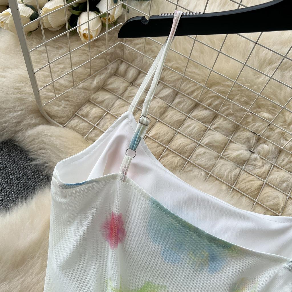 Summer Women Sweet Spaghetti Strap Holiday Beach Long Maxi Slim Bodycon Fishtail Dresses