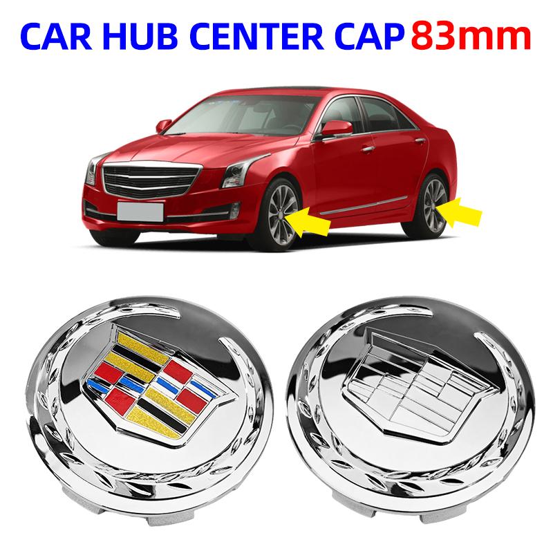 ZOMZ9 4pcs 83mm 9595891 ABS Car wheel Hub Cap Emblem badge logo for Cadillac Escalade Accessories