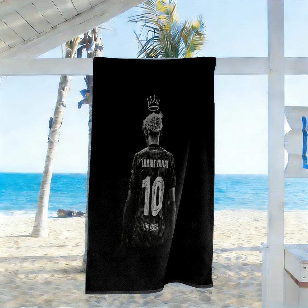 Yamal Barcelona Players Action Beach Towel Soft Durable Quick-Dry Comfortable Lightweight