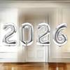 2026 Цифровые фольгированные шары С Новым годом Вечеринка Украшение Реквизит для фотобудки Принадлежности Рождественский домашний декор Navidad 2026